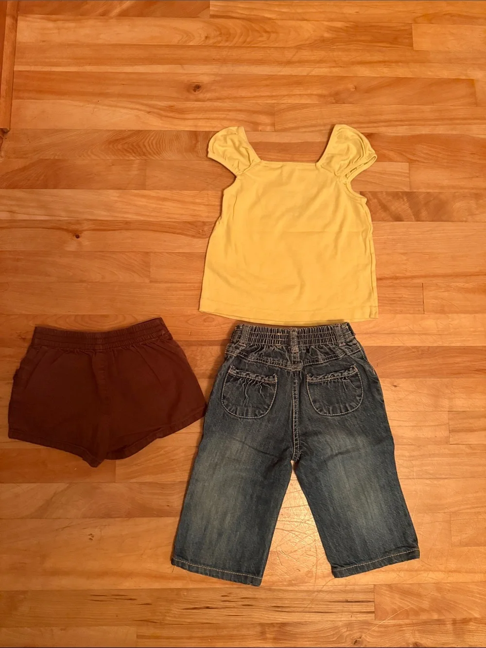 Gymboree Yellow Short Sleeve Tee with Jungle Embroidery